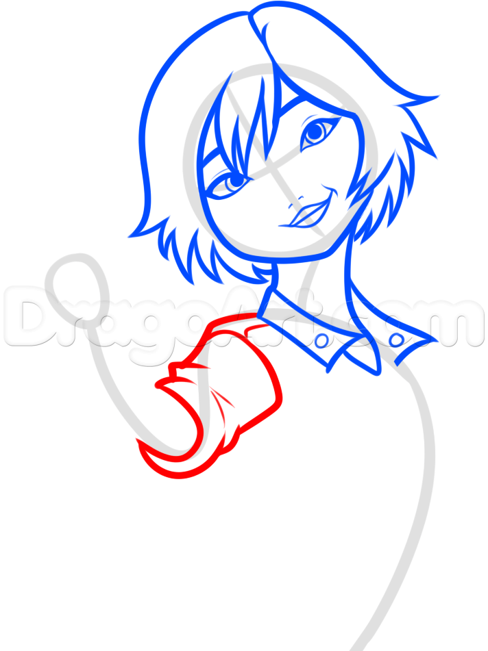 712x951 Draw Tomago From Big Hero Step