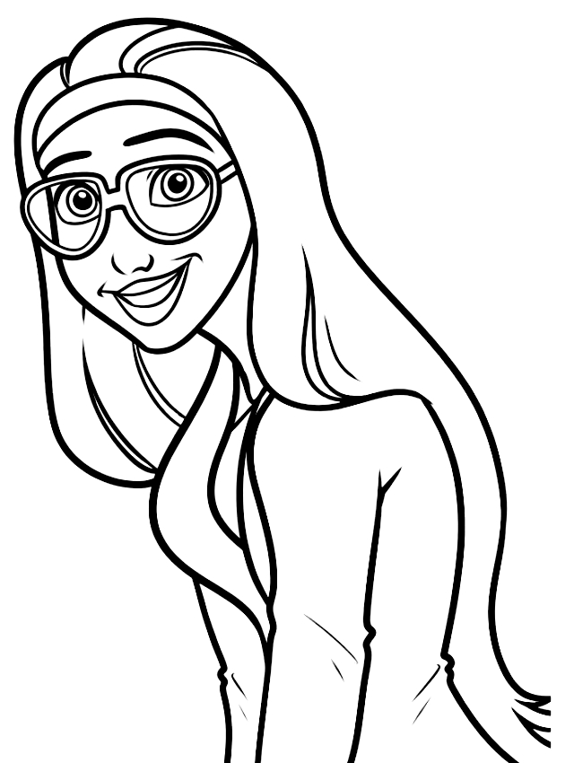 640x850 Drawing Honey Lemon With Glasses
