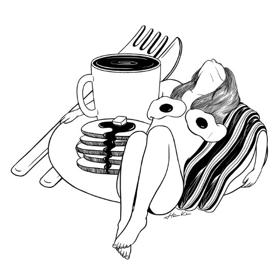 550x550 Love Drawing Illustration Art Black And White Hipster Design Humor