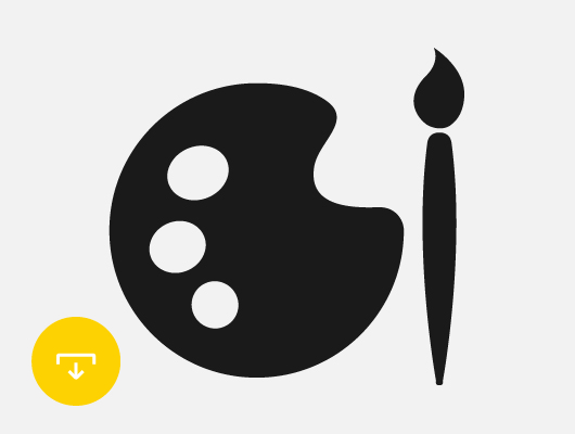 530x400 Vector Paint Icon