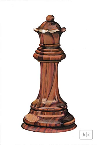 338x500 Chess Piece Drawing, Print Handmade