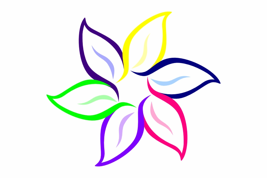 920x616 Color In Flower Multi Color Flower Clip Art At Clker