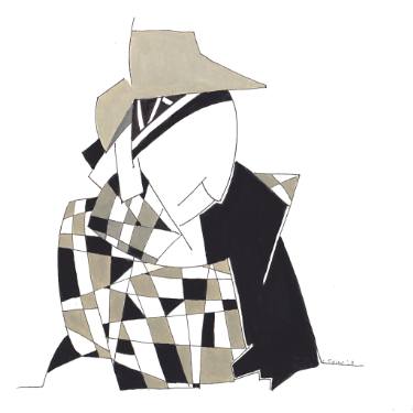 375x375 Spanish Gypsy Lady Drawing