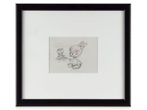 300x225 The Flintstones Original Production Drawing Of Pebbles Ebay
