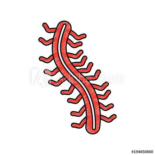 500x500 hacker virus worm digital information vector illustration drawing