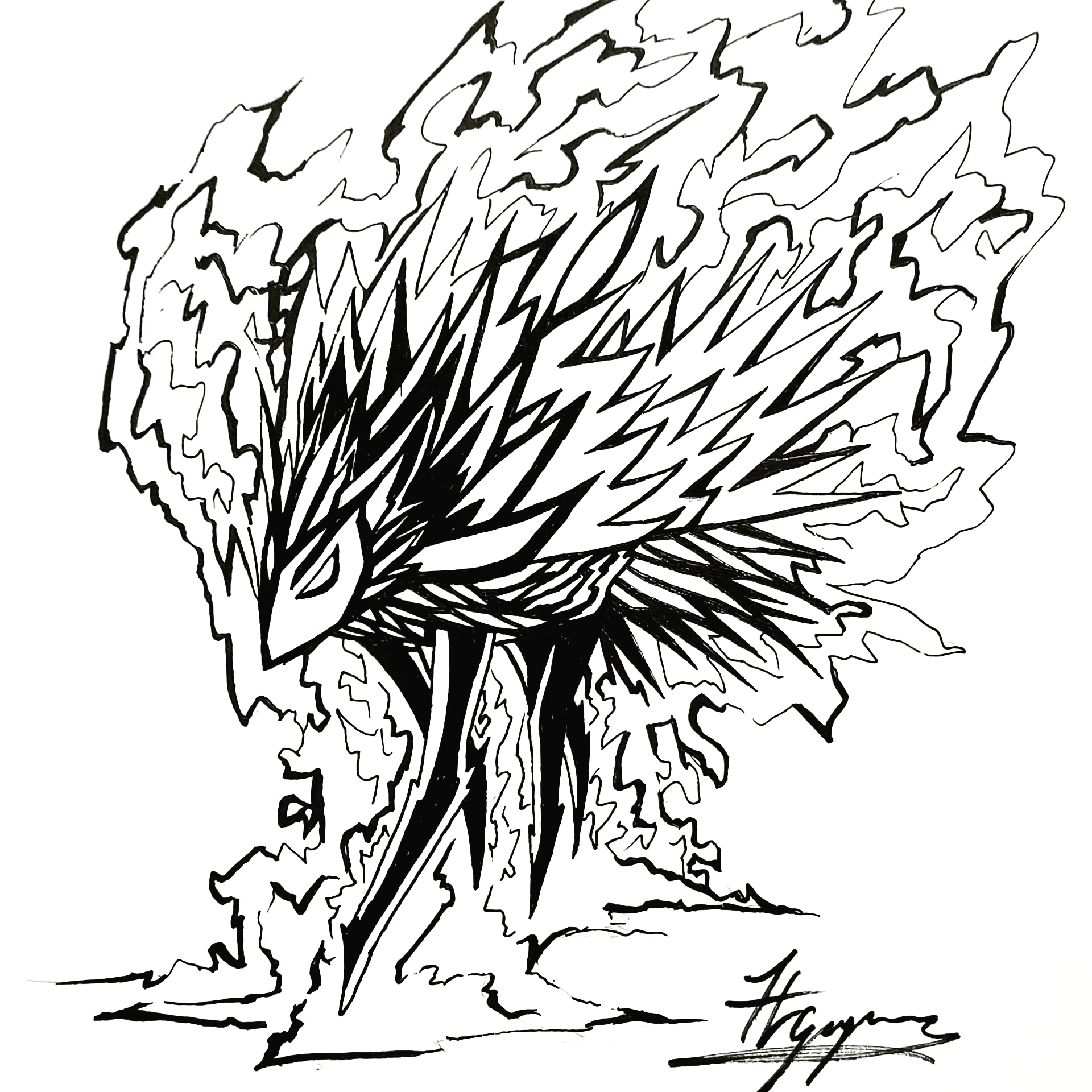 1920x1920 inktober day my interpretation of jolteon doodles