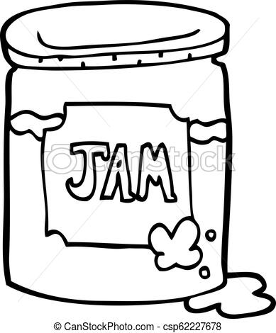 389x470 Line Drawing Cartoon Jam Pot