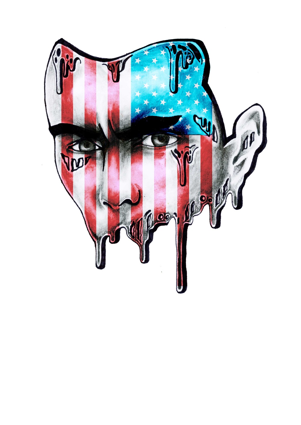 1000x1414 Pointillism Drawing