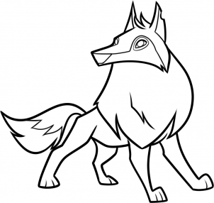 302x286 How To Draw An Animal Jam Arctic Wolf Step Projects To Try