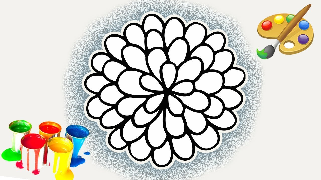 1280x720 Drawing A Beautiful Flower