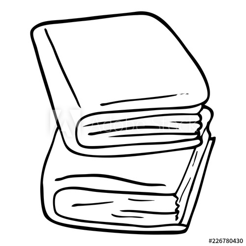 500x500 Line Drawing Cartoon Journal Books