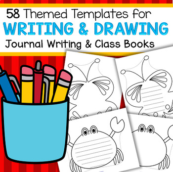 350x348 large templates for writing, drawing, journals, class books