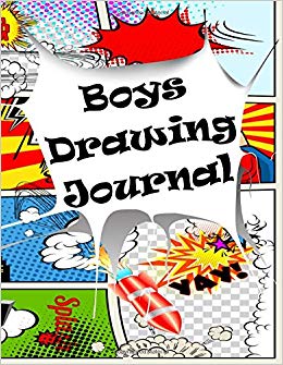 260x335 boys drawing journal graph paper notebook dartan creations