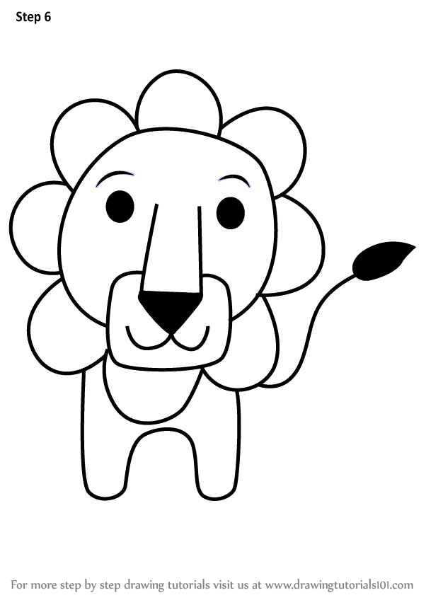 602x848 Learn How To Draw A Lion From Letter L