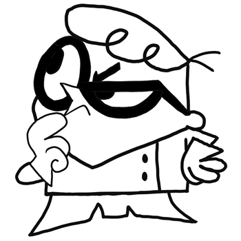 350x350 How To Draw Dexter From Dexter's Lab With Easy Step