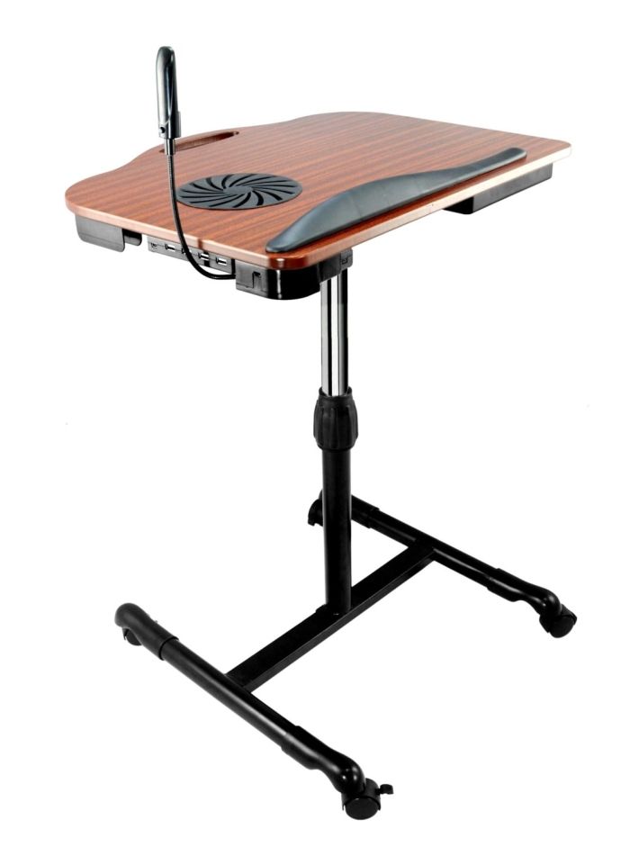 700x951 Adjustable Wooden Laptop Desk With Built In Cooling Fan Hans