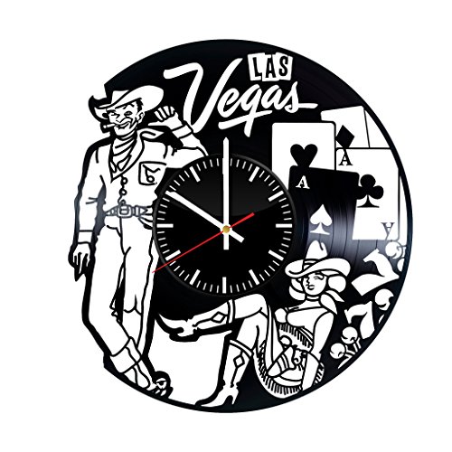 500x500 Las Vegas City Skyline Vinyl Clock