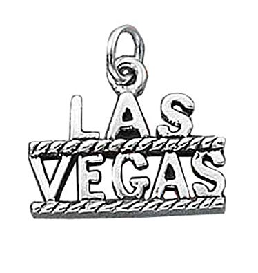374x395 Sterling Silverlas Vegas Good Luck Word Charm Jewelry