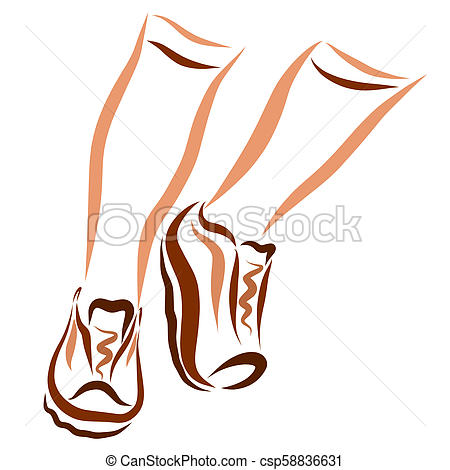 450x470 Legs Of A Running Man In Sports Shoes