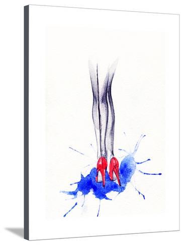 366x488 Woman Legs Heels Shoes Prints