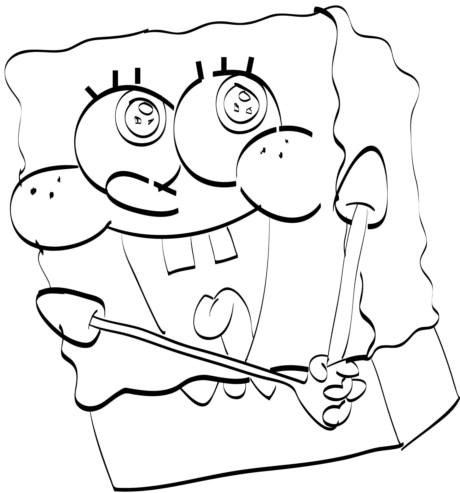 1803x1929 How To Draw Spongebob Square Pants