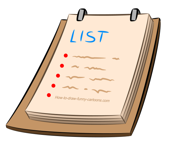 600x511 How To Draw A Cartoon List
