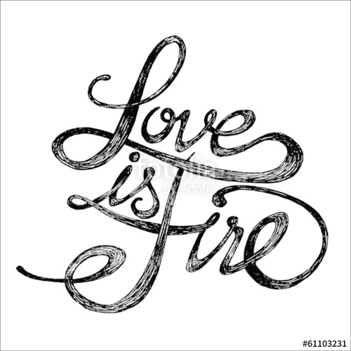 500x500 Love Is Fire