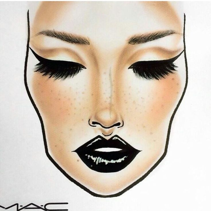 736x736 How To Draw Makeup On Paper