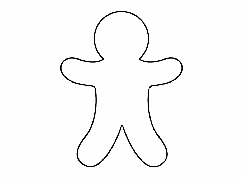 920x673 How To Draw Gingerbread Man