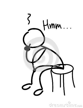 348x450 Huge Collection Of 'man Thinking Drawing' Download More Than