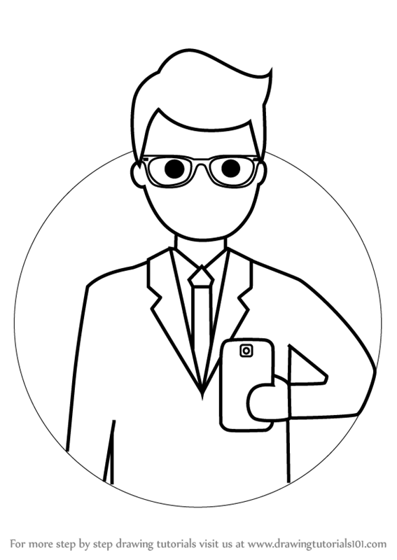 567x800 Learn How To Draw Professional Man For Kids