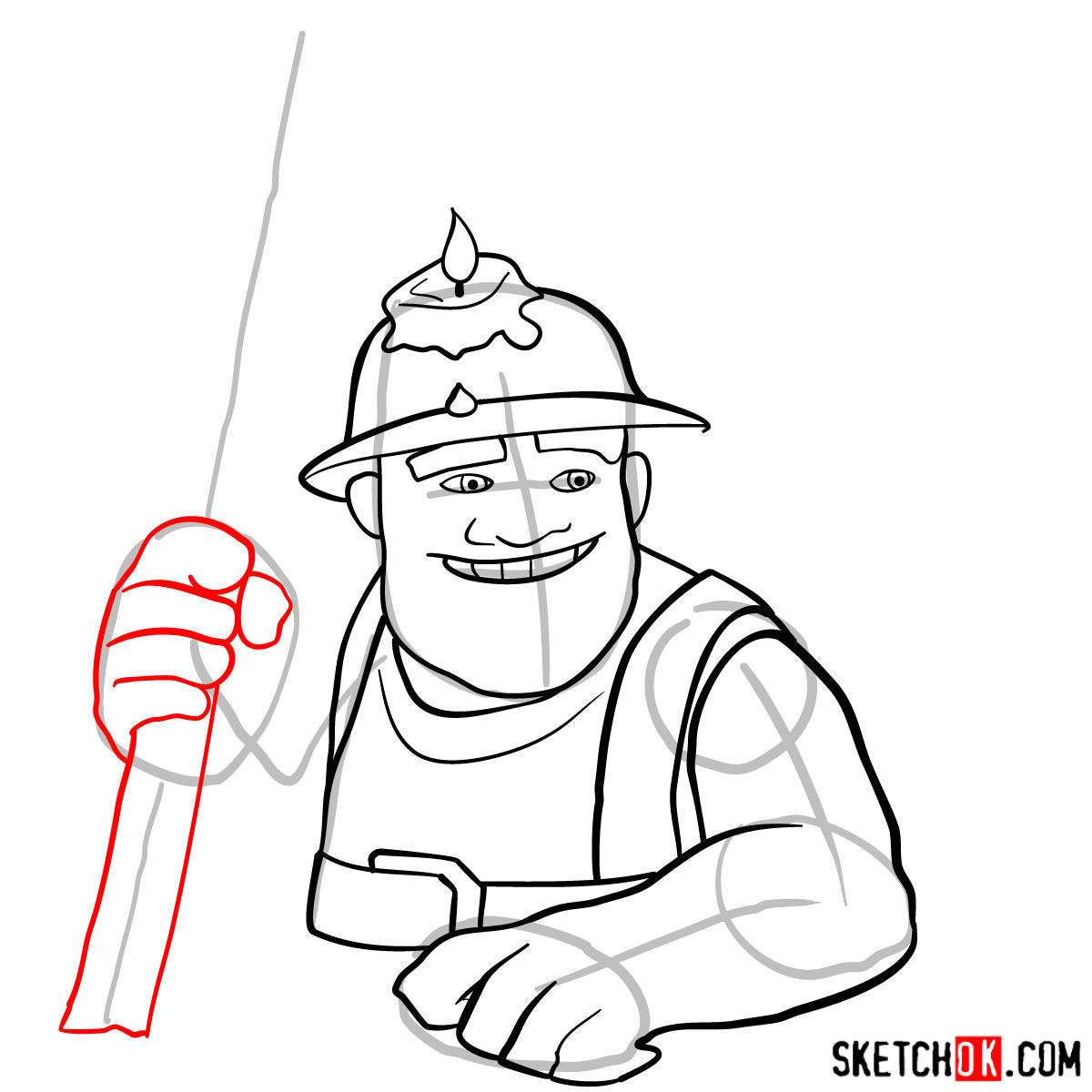 1200x1200 How To Draw Miner From Clash Of Clans