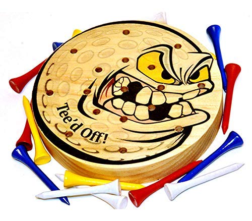 500x438 tee'd off, wooden peg board golf game, just like our