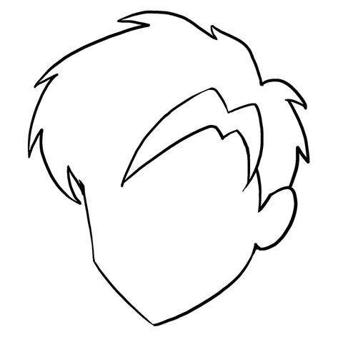 473x472 How To Draw Manga Hair Really Easy Drawing Tutorial Drawings