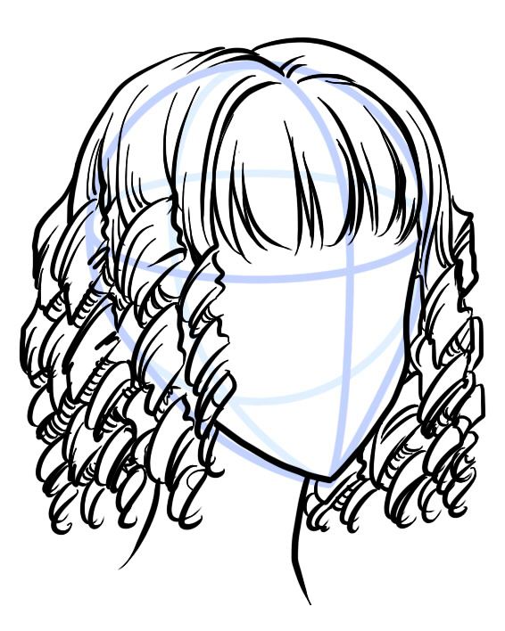 566x708 How To Draw Curly Manga Hair Will Use