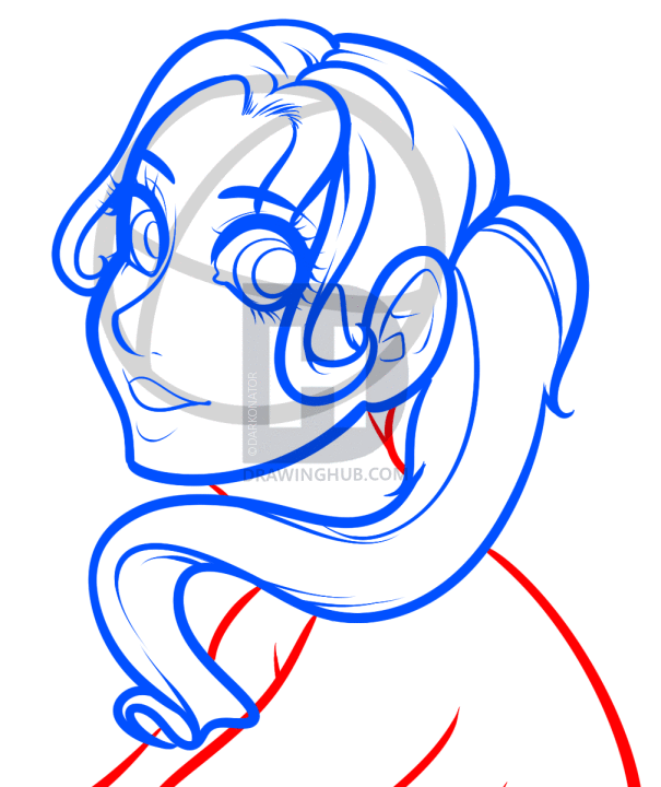 605x720 How To Draw Anime Hair, Draw Manga Hair, Step