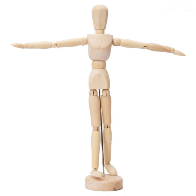 640x640 Inch Wooden Wood Human Figure Unisex Manikin Mannequin Drawing