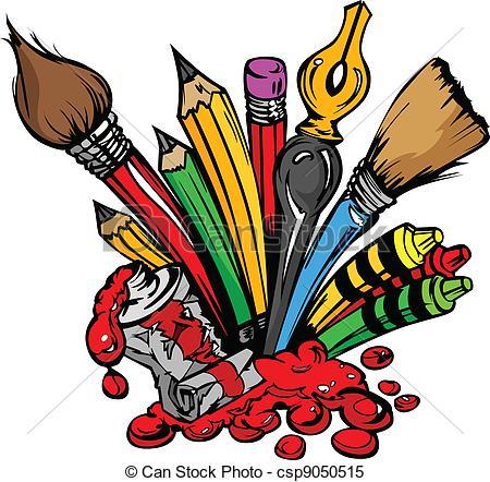 450x442 Drawing Materials Clipart Clipart Portal