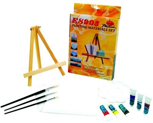 500x402 painting materials set, tabel easel, acnvas, oil colour,oil