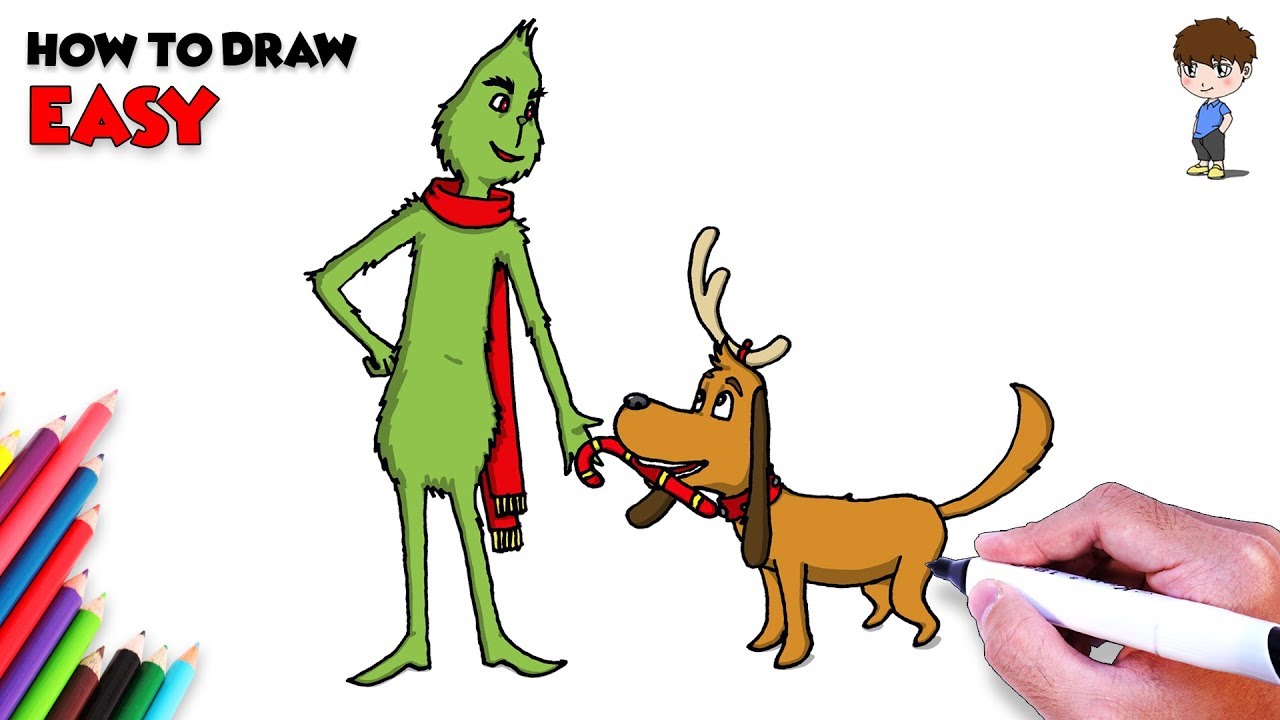 1280x720 How To Draw Max From The Grinch Coloring Pages For Kids