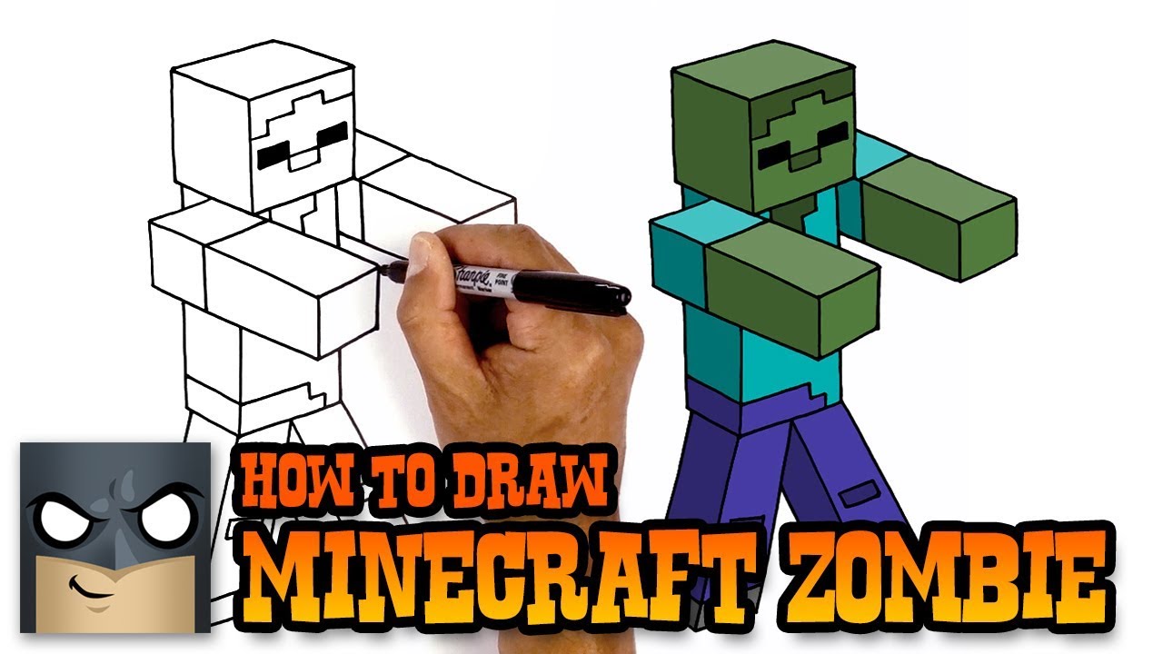 1280x720 How To Draw Zombie Minecraft