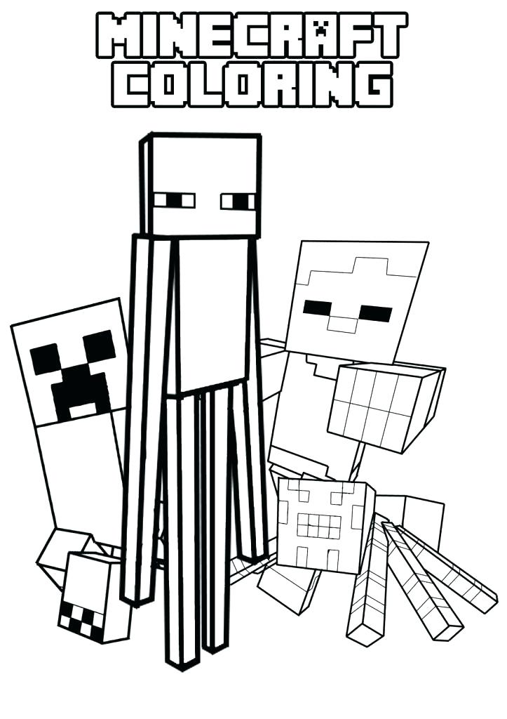 723x1024 Minecraft Characters To Print Cute