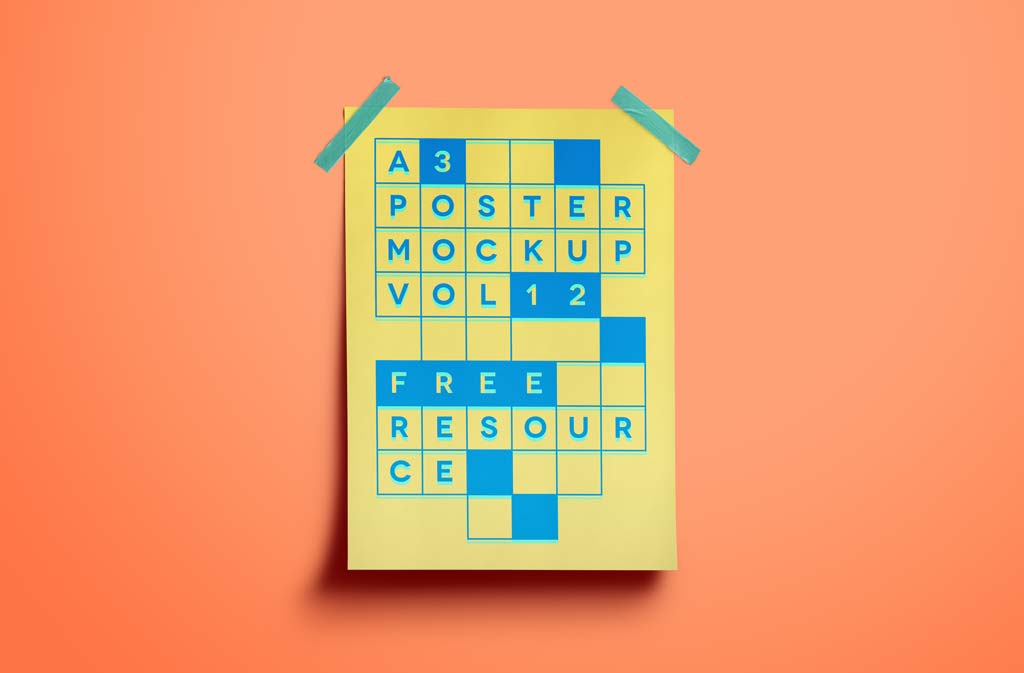 1024x673 Clean Poster Mockup Mockupworld