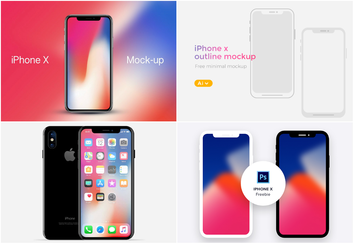 1200x828 free iphone x mockups for photoshop, sketch illustrator