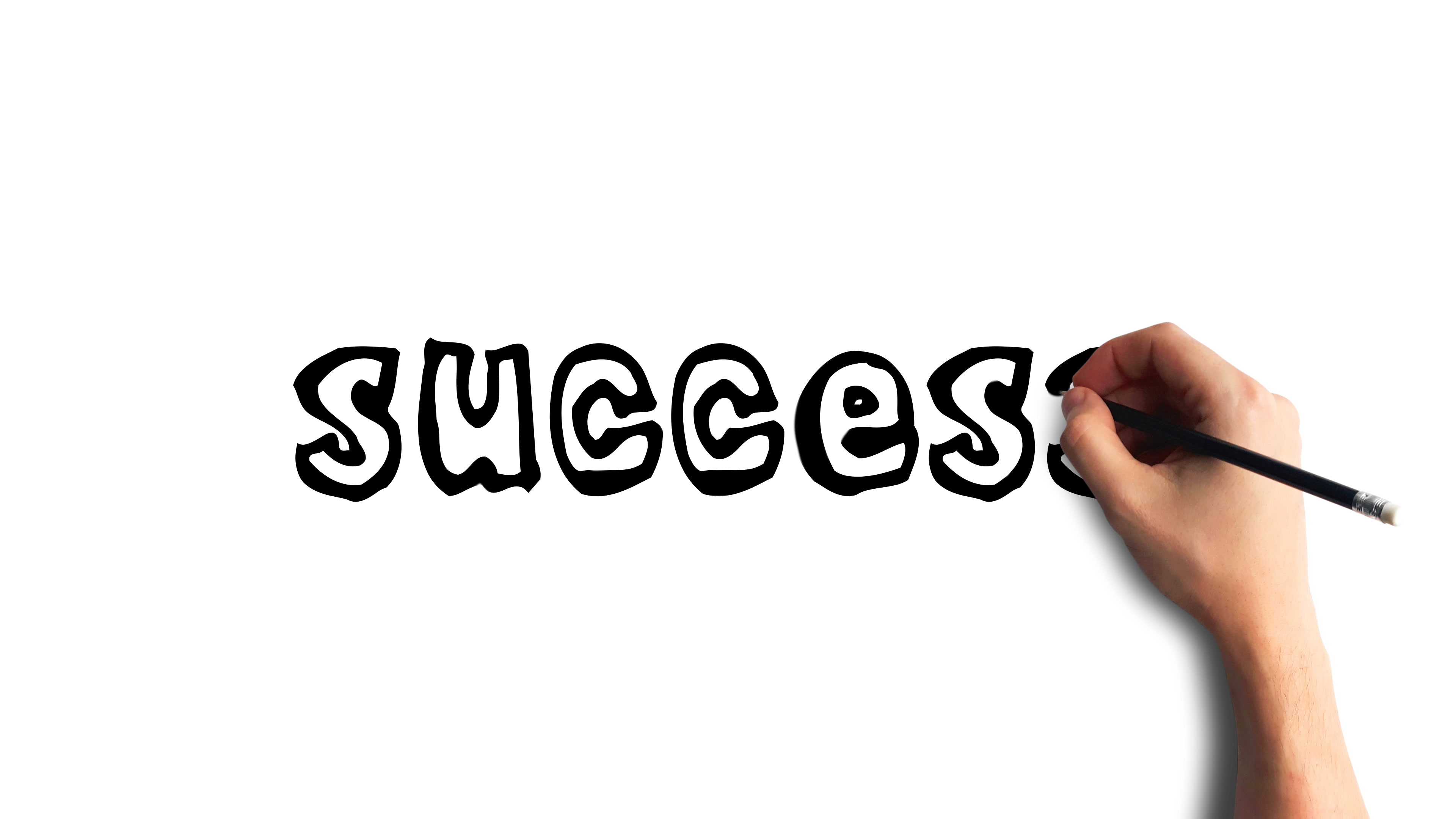 3840x2160 Video Whiteboard Stop Motion Style Animation Hand Drawing Word