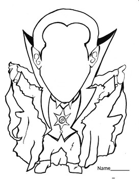 272x350 Color Dracula Halloween Falloween Coloring