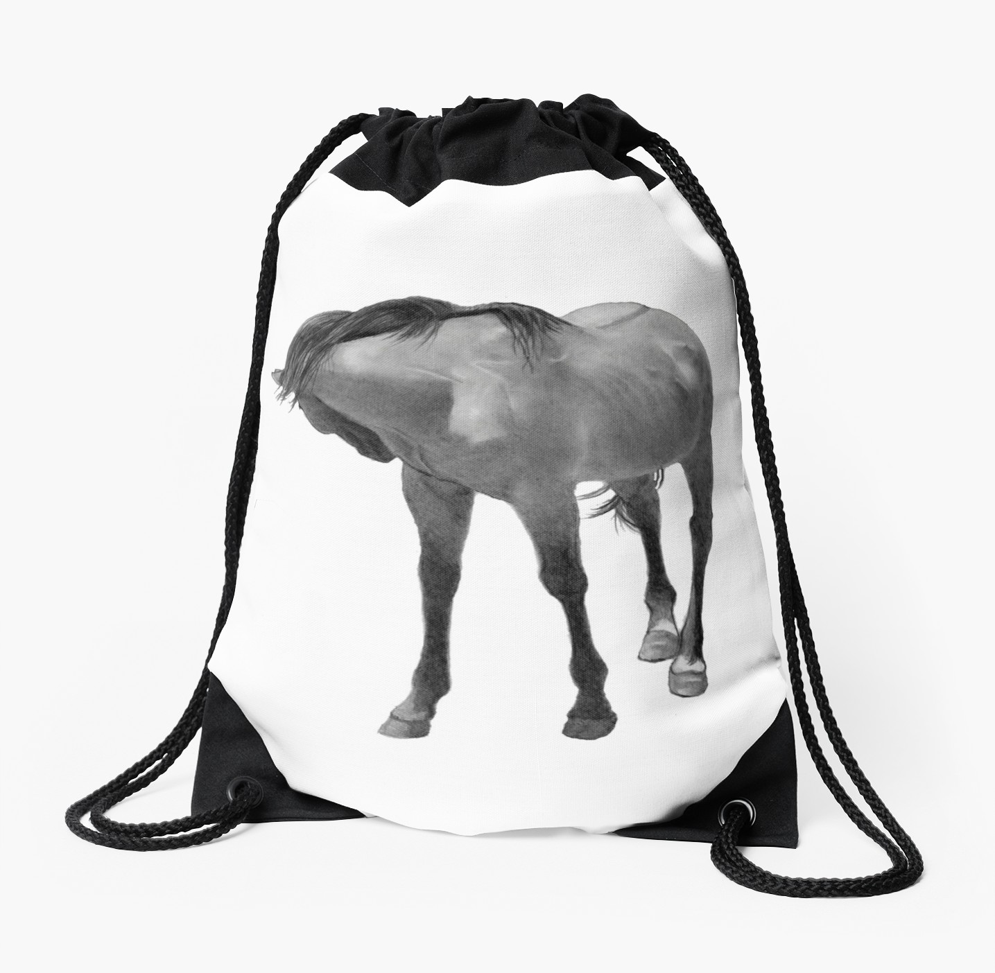 1435x1404 Horse In Pencil Realism Drawing, Horse Nipping