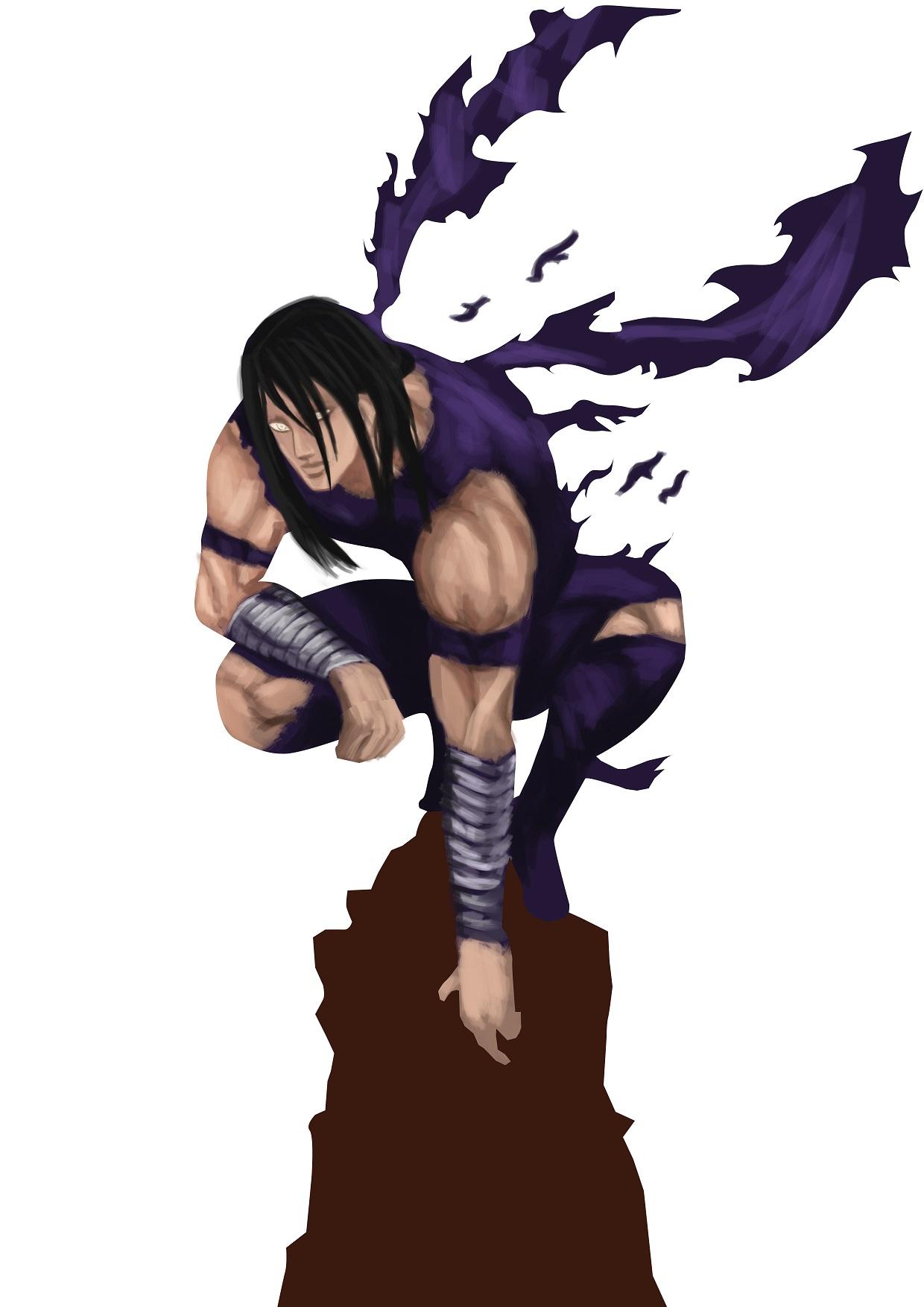 1240x1754 drawing myself as garou