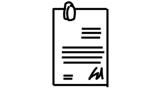 320x180 Paper Clip Notepad Animation Illustration Line Drawing Transparent