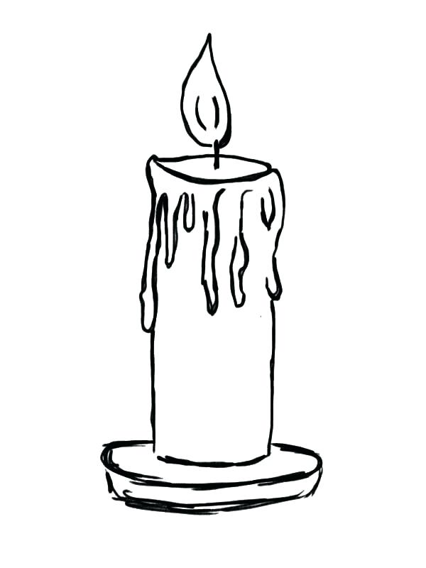 600x800 Drawing Of Candle A Simple Flame How To Draw Candle Flame